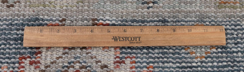 8x10 Blue Tribal Oushak Home Decor Rug Modern Ushak Turkish Design Hand Knotted Hand Spun Wool Rug #4546