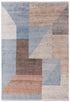 8x10 Wool Silk Blue Mid Century Inspired Geometric Hand Knotted Rug #Se-60(242x300 Cms.) Free Shipping!!