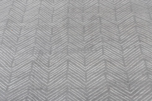 8x10 Grey White Mororccan Zigzag Design  Rug  Wool Beni Ourain Berber Hand Knotted Se-58 Free Shipping!!