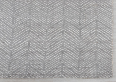 8x10 Grey White Mororccan Zigzag Design  Rug  Wool Beni Ourain Berber Hand Knotted Se-58 Free Shipping!!