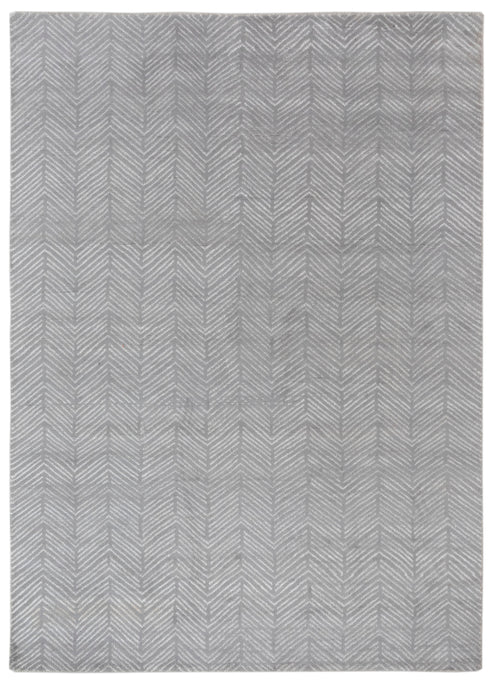 8x10 Grey White Mororccan Zigzag Design  Rug  Wool Beni Ourain Berber Hand Knotted Se-58 Free Shipping!!
