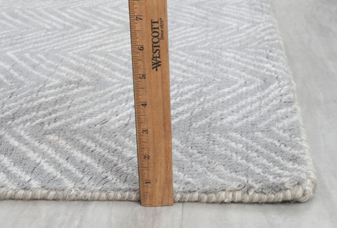 8x10 Grey White Mororccan Zigzag Design  Rug  Wool Beni Ourain Berber Hand Knotted Se-58 Free Shipping!!