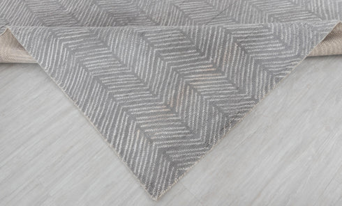 8x10 Grey White Mororccan Zigzag Design  Rug  Wool Beni Ourain Berber Hand Knotted Se-58 Free Shipping!!