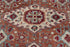 8x10 Rust Turkish Style Kazak Oushak Design Rug Hand Knotted Hand Spun Wool Rug #SE-54