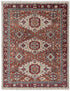 8x10 Rust Turkish Style Kazak Oushak Design Rug Hand Knotted Hand Spun Wool Rug #SE-54