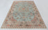 8x10 Blue Taupe Sand Modern Designer Oushak Turkish Design Hand Knotted Hand Spun Wool Rug #SE-127