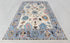 9x12 Cream Blue Modern Turkish Style Oushak Rug Hand Knotted Wool Rug #SE-101(275x365 Cms.)