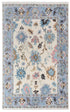 9x12 Cream Blue Modern Turkish Style Oushak Rug Hand Knotted Wool Rug #SE-101(275x365 Cms.)