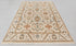 8x10 Beige Cream Persian Style Designer Oushak Turkish Design Hand Knotted Hand Spun Wool Rug #SE-129