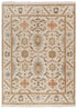 8x10 Beige Cream Persian Style Designer Oushak Turkish Design Hand Knotted Hand Spun Wool Rug #SE-129