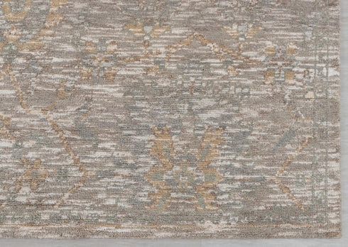 8x10 Taupe White  Abstract Modern  Oushak Turkish Design Hand Knotted Hand Spun Wool Rug #SE-67