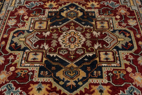 8x10 Rust Navy Mahal Classic Serapi Persian Rug High Quality Hand Knotted 100% WOOL Rug # Se-73