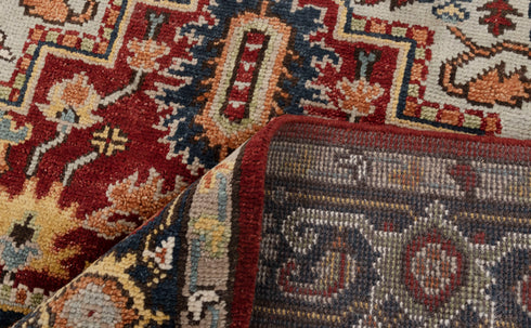 8x10 Rust Navy Mahal Classic Serapi Persian Rug High Quality Hand Knotted 100% WOOL Rug # Se-73