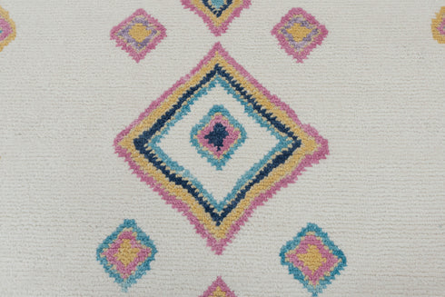 6x9 Moroccan Inspired Azizal Soft Boucherite Bohemian Wool Rug !!No Wool Shedding #2317