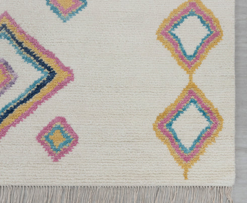 6x9 Moroccan Inspired Azizal Soft Boucherite Bohemian Wool Rug !!No Wool Shedding #2317