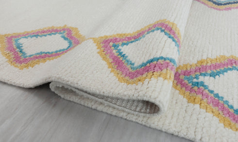 6x9 Moroccan Inspired Azizal Soft Boucherite Bohemian Wool Rug !!No Wool Shedding #2317