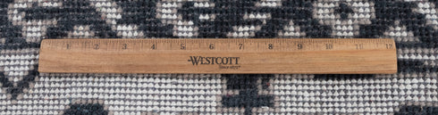 9x12 Black White Floral High Quality Modern Turkish Wool Silk Oushak Design Hand Knotted Hand Spun Wool Rug #SE-135