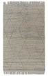 Moroccan Wool Ivory Beige Beni Ourain Hand Knotted Rug, No Wool Shedding-#1805-6x9