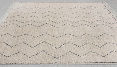 6x9 Ivory Grey Wool Rug Bohemian Moroccan Beni Wool Rug !!!Free Shipping #28