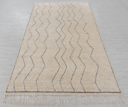 6x9 Ivory Grey Wool Rug Bohemian Moroccan Beni Wool Rug !!!Free Shipping #28