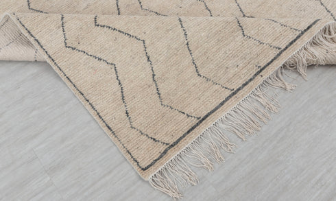 6x9 Ivory Grey Wool Rug Bohemian Moroccan Beni Wool Rug !!!Free Shipping #28