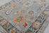 8x10 Grey Hand Knotted Decorative Angora Soft Oushak Turkish Style Wool Ushak,Free Shipping #3228