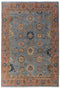 9x12 Blue Gray Rust Modern Classic Oushak Style Hand Knotted Area Rug#3306