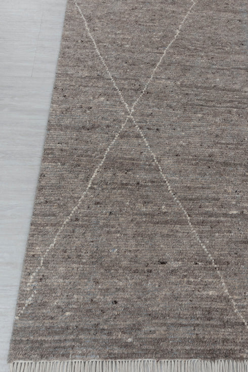 10x14 Large Grey  Ivory Wool Moroccan Boho Beni Ourain Rug, Berber rug 10x14....No Wool Shedding...#2368