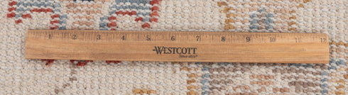 8x10 Beige Red Soft Shiny look Persian Style  Designer Oushak Turkish Design Hand Knotted Hand Spun Wool Rug #SE-138