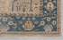 9x12 Tan Blue Washable Rug Modern Turkish Wool Oushak Design Hand Knotted Hand Spun Wool Rug #SE-137