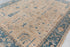 9x12 Tan Blue Washable Rug Modern Turkish Wool Oushak Design Hand Knotted Hand Spun Wool Rug #SE-137