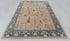 9x12 Tan Blue Washable Rug Modern Turkish Wool Oushak Design Hand Knotted Hand Spun Wool Rug #SE-137