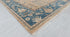 9x12 Tan Blue Washable Rug Modern Turkish Wool Oushak Design Hand Knotted Hand Spun Wool Rug #SE-137