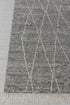 Charcoal Grey White Moroccan Bohemian decor Beni Ourain Rug, Berber rug 10x14....No Wool Shedding.. 380-6x9