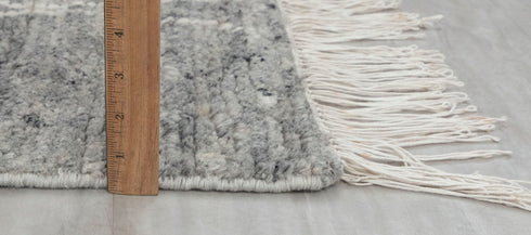 Charcoal Grey White Moroccan Bohemian decor Beni Ourain Rug, Berber rug 10x14....No Wool Shedding.. 380-6x9