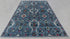 9x12 Blue Floral Modern Oushak Living Room Rug 100% Handknotted Soft Wool Rug #Se-105