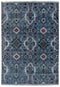 9x12 Blue Floral Modern Oushak Living Room Rug 100% Handknotted Soft Wool Rug #Se-105