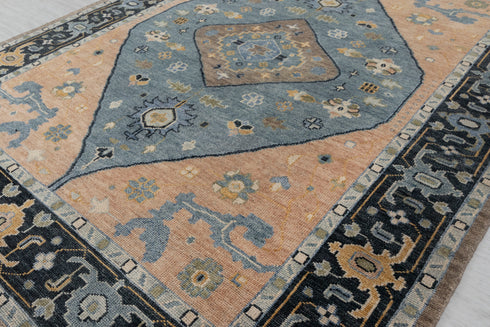 Peach Modern Home Decor Living Rug Soft Shiny Handknotted Wool Rug # Se-108 -9x12