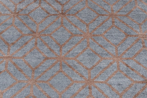 9x12 Area Grey Brown Rug Real Saree Silk Wool Decorative Rug #Se-29(270x360 Cms.)