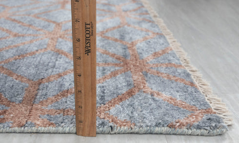 9x12 Area Grey Brown Rug Real Saree Silk Wool Decorative Rug #Se-29(270x360 Cms.)