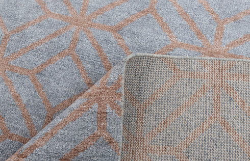 9x12 Area Grey Brown Rug Real Saree Silk Wool Decorative Rug #Se-29(270x360 Cms.)